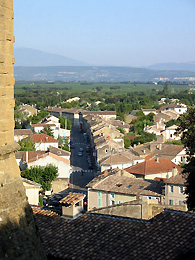 view of the village of suze la rousse