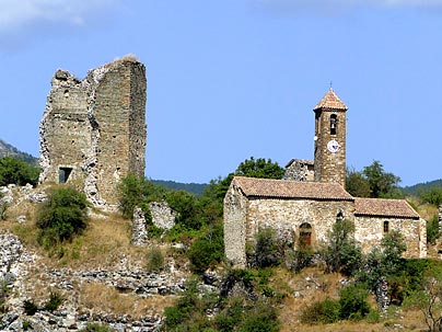 chapelle et ruines  verclause